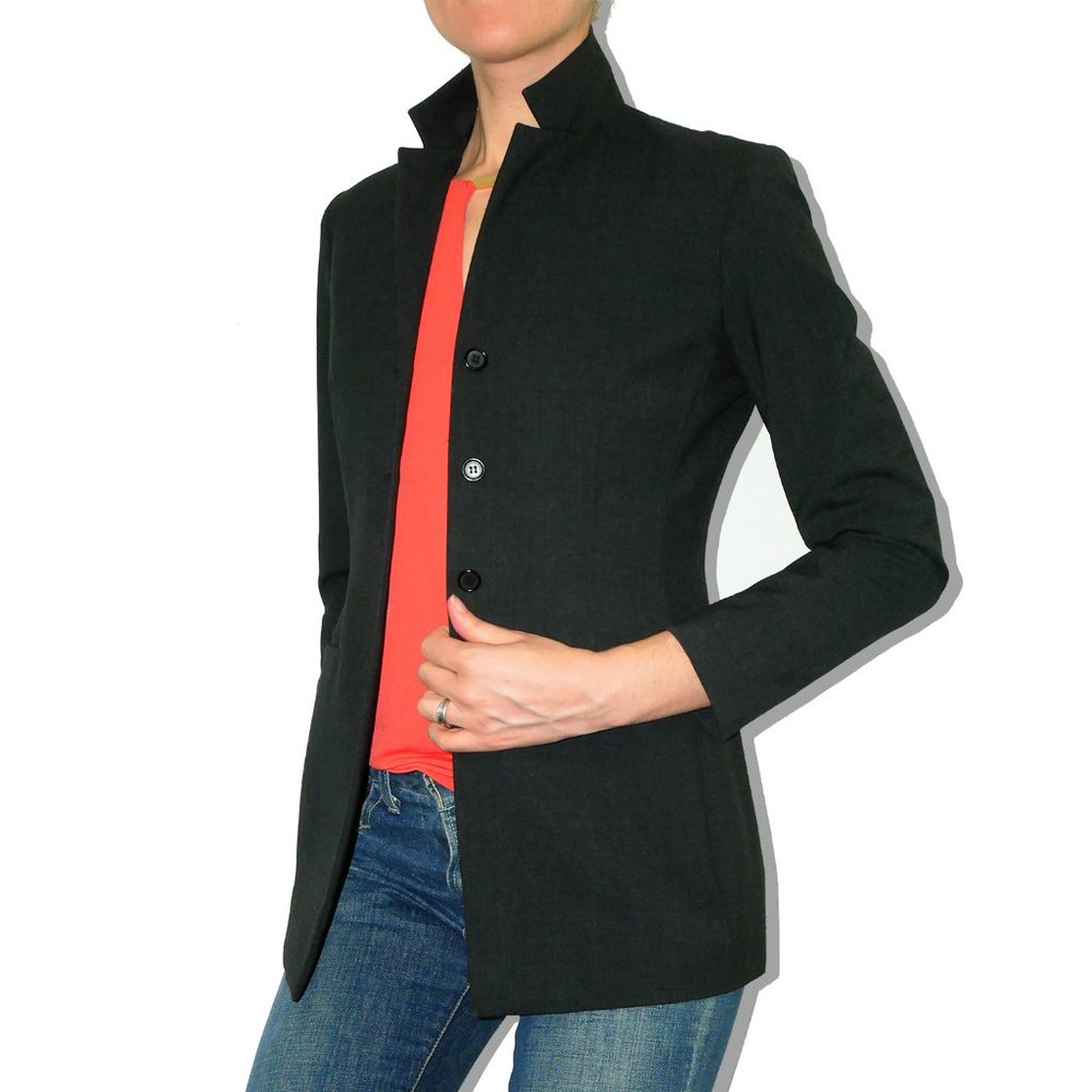 Elie Tahari Tailored Lightweight Wool Blazer Jacket